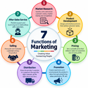 7 Functions of Marketing: A Complete Guide