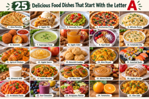 25 Delicious Food Dishes That Start With the Letter A