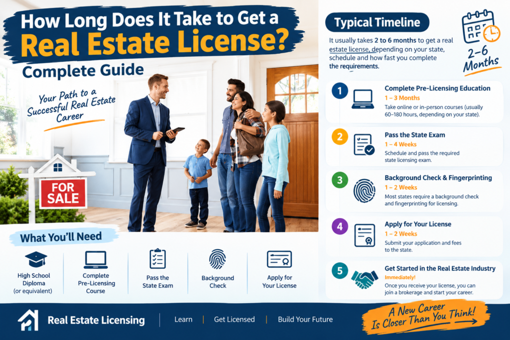 How Long Does It Take to Get a Real Estate License? Complete Guide